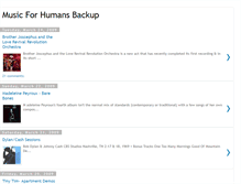 Tablet Screenshot of musicforhumans1backup.blogspot.com