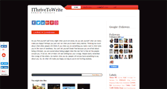 Desktop Screenshot of ithrivetowrite.blogspot.com