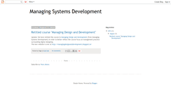 Desktop Screenshot of managingsystemsdevelopment.blogspot.com