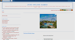 Desktop Screenshot of justonlinegames.blogspot.com