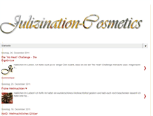 Tablet Screenshot of julizination-cosmetics.blogspot.com