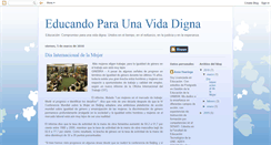 Desktop Screenshot of educandoparaunavidadigna.blogspot.com