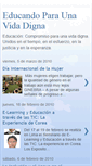 Mobile Screenshot of educandoparaunavidadigna.blogspot.com