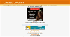 Desktop Screenshot of lucknowcityindia.blogspot.com