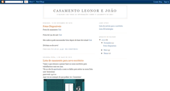 Desktop Screenshot of casamentoleonorjoao.blogspot.com
