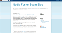 Desktop Screenshot of nadia-foster.blogspot.com