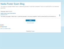 Tablet Screenshot of nadia-foster.blogspot.com
