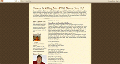 Desktop Screenshot of canceriskillingme.blogspot.com