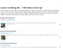 Tablet Screenshot of canceriskillingme.blogspot.com