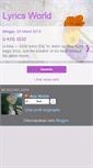 Mobile Screenshot of blog-lyrics.blogspot.com