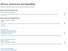 Tablet Screenshot of africanamericansandspending.blogspot.com