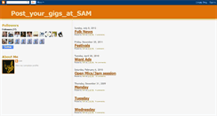 Desktop Screenshot of gigsatsam.blogspot.com
