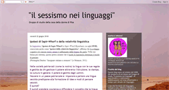 Desktop Screenshot of ilsessismoneilinguaggi.blogspot.com