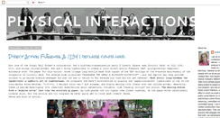 Desktop Screenshot of physicalinteractions.blogspot.com