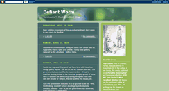 Desktop Screenshot of defiantworm.blogspot.com