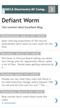 Mobile Screenshot of defiantworm.blogspot.com