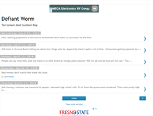 Tablet Screenshot of defiantworm.blogspot.com
