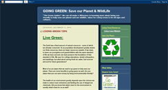 Desktop Screenshot of goinggreen-ideas.blogspot.com