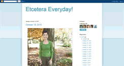 Desktop Screenshot of etceteraeveryday.blogspot.com