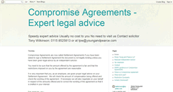 Desktop Screenshot of compromiseagreements.blogspot.com
