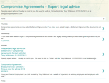Tablet Screenshot of compromiseagreements.blogspot.com
