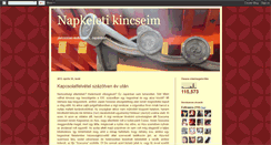 Desktop Screenshot of napkeletikincseim.blogspot.com