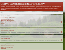 Tablet Screenshot of lindakernslaw.blogspot.com