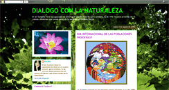 Desktop Screenshot of dialogoconlanaturaleza.blogspot.com