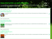 Tablet Screenshot of dialogoconlanaturaleza.blogspot.com