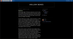 Desktop Screenshot of hollow-bones.blogspot.com