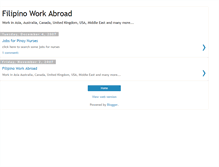 Tablet Screenshot of filipinoworkabroad.blogspot.com