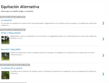 Tablet Screenshot of equitacionalternativa.blogspot.com
