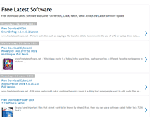 Tablet Screenshot of freelatesoftware.blogspot.com