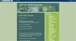 Desktop Screenshot of chhsclassof86.blogspot.com