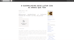 Desktop Screenshot of diariosdeguerrilha.blogspot.com