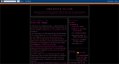 Desktop Screenshot of creativeslush.blogspot.com