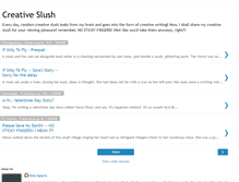 Tablet Screenshot of creativeslush.blogspot.com