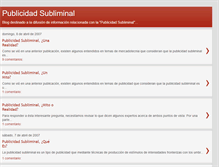 Tablet Screenshot of lapublicidadsubliminal.blogspot.com