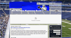 Desktop Screenshot of mypeytonmanningblog.blogspot.com