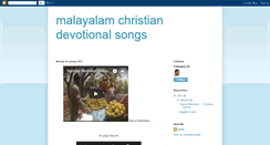 Desktop Screenshot of malayalamchristiandevotionalsongs.blogspot.com