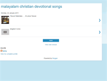 Tablet Screenshot of malayalamchristiandevotionalsongs.blogspot.com