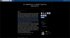 Desktop Screenshot of postracialsociety.blogspot.com