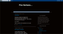 Desktop Screenshot of fivehorizons.blogspot.com