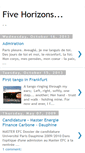 Mobile Screenshot of fivehorizons.blogspot.com