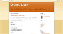 Desktop Screenshot of orangeslush.blogspot.com