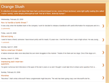 Tablet Screenshot of orangeslush.blogspot.com