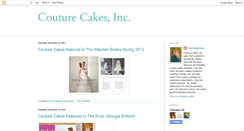 Desktop Screenshot of couturecakesinc.blogspot.com