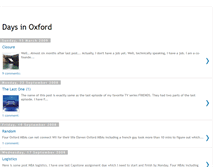 Tablet Screenshot of daysinoxford.blogspot.com