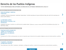 Tablet Screenshot of derechospueblosindigenas.blogspot.com