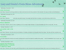 Tablet Screenshot of lucyandgraciescostaricanadventures.blogspot.com